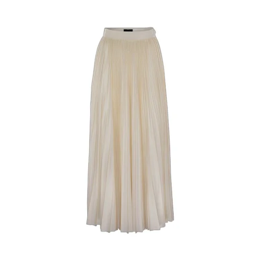 Zip Fastened Pleated Jersey Skirt