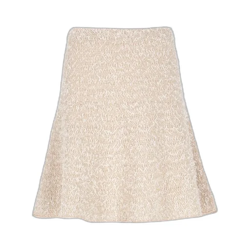 Tweed Flared Knit Skirt