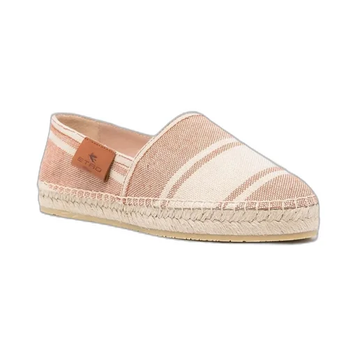 Logo Patch Striped Espadrilles