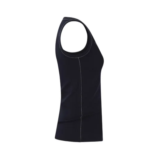 Bead Embellished Ribbed Tank Top