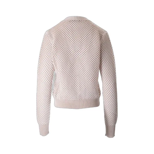 Long-Sleeved V-Neck Knitted Cardigan