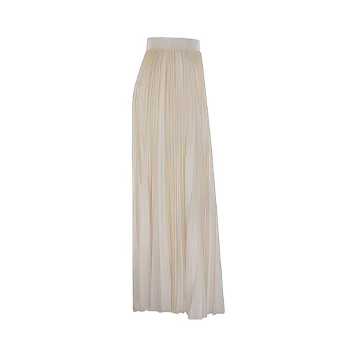 Zip Fastened Pleated Jersey Skirt