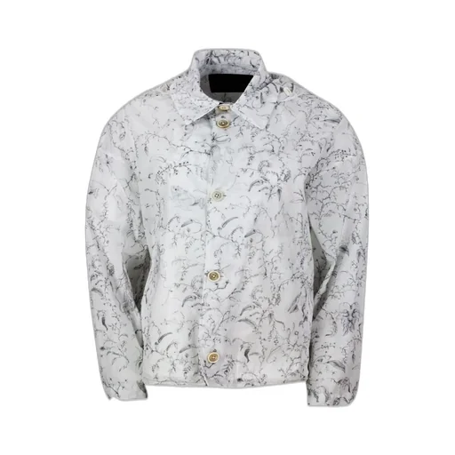 Printed Buttoned Jacket