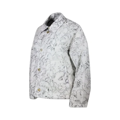 Printed Buttoned Jacket