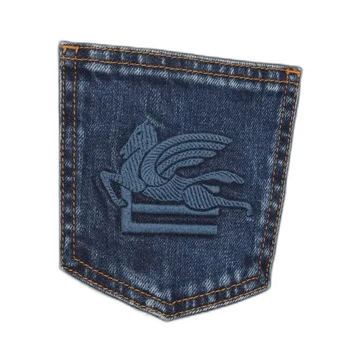 Straight Leg Panelled Jeans