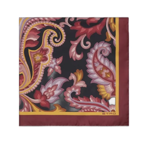 Paisley Printed Satin Scarf
