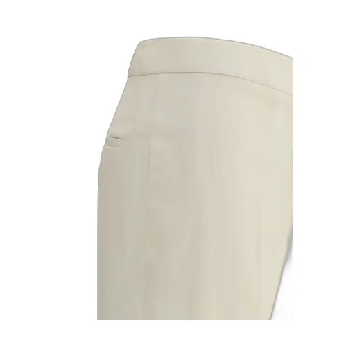 Straight-Leg Pleated Detail Trousers