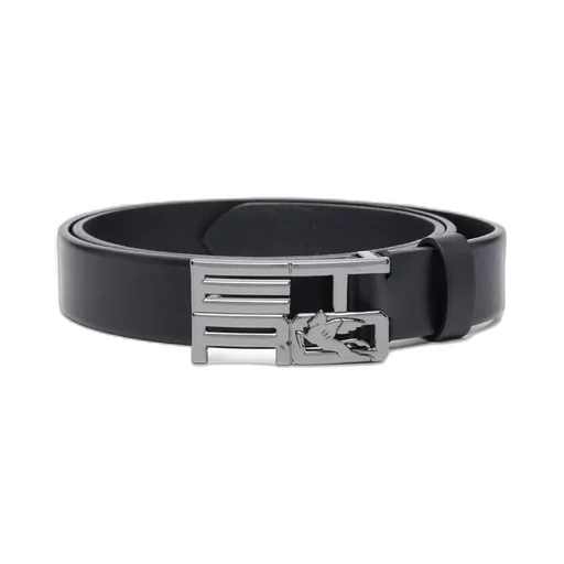 Logo Plaque Buckled Belt