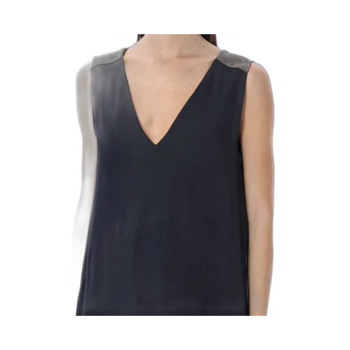 V-Neck Sleeveless Dress