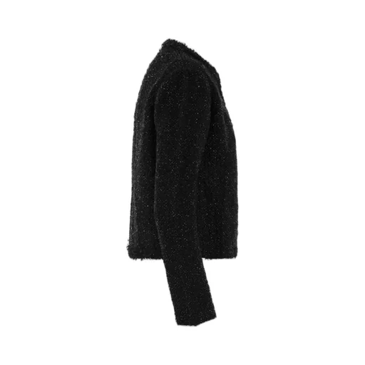 Tweed Trimmed Cropped Cardigan