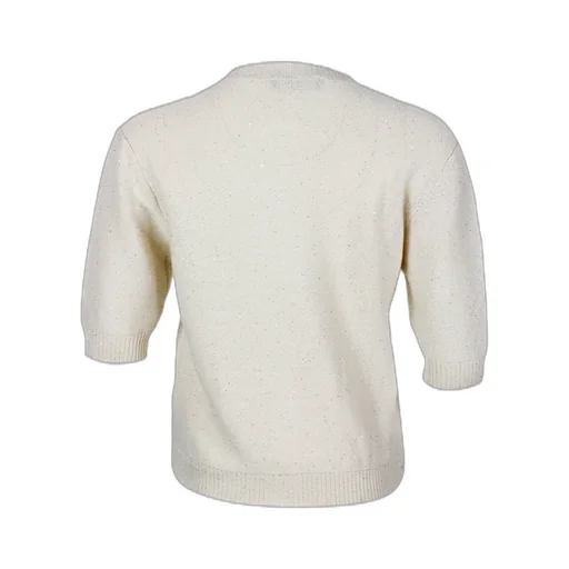 Sequin Crewneck 3/4 Sleeved Cardigan