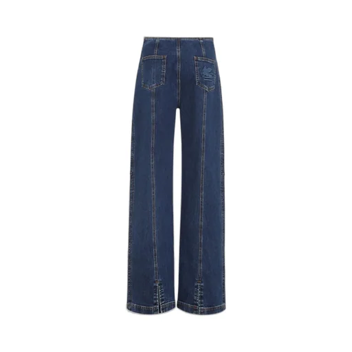 Straight Leg Panelled Jeans