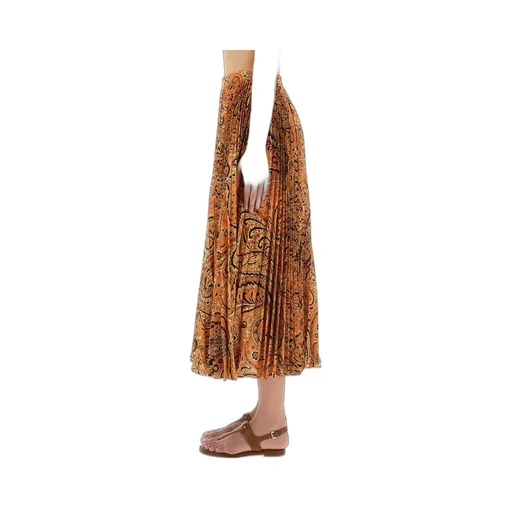Paisley Printed Midi Skirt