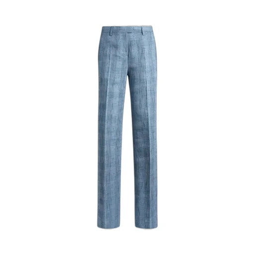 Textured Straight Leg Pants