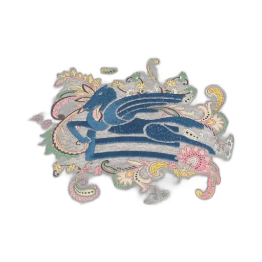 Pegaso Embroidered Crewneck T-Shirt