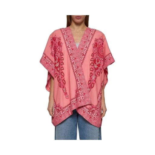 Kesa Tonal Placed Printed Robe