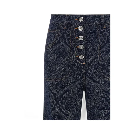 Jacquard Flared Jeans