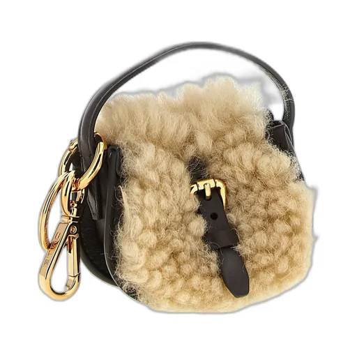 Shearling Bag Pendant Key Ring