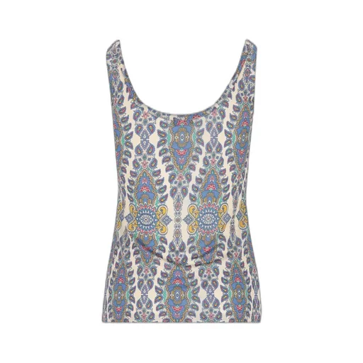 Graphic Printed Sleeveless Top