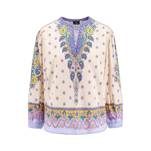 Pattern-Printed Blouse