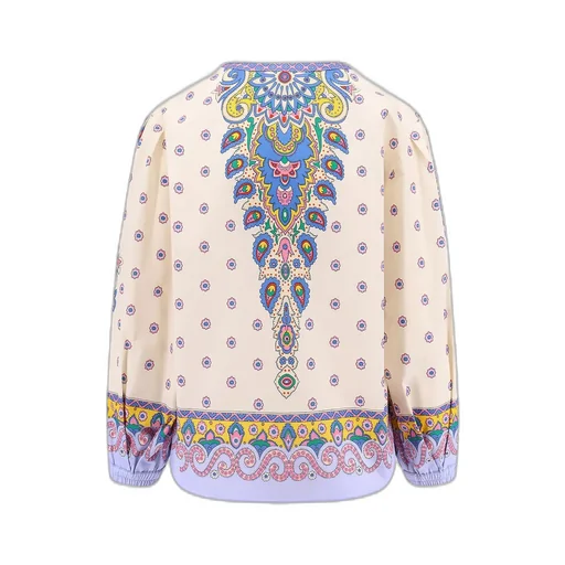 Pattern-Printed Blouse