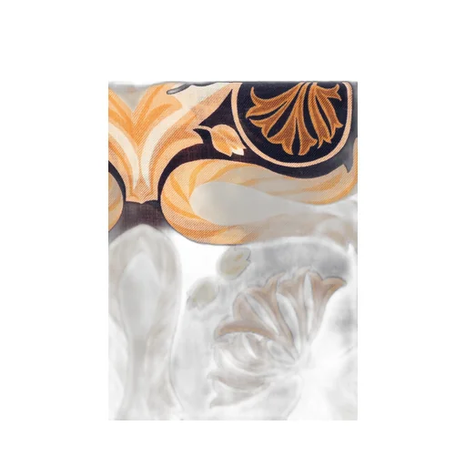 Patterned Frayed Edge Scarf