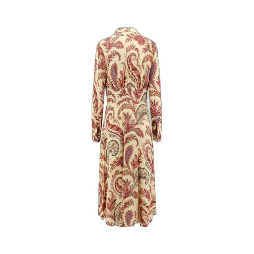 Printed Stretch Shirt Dress
