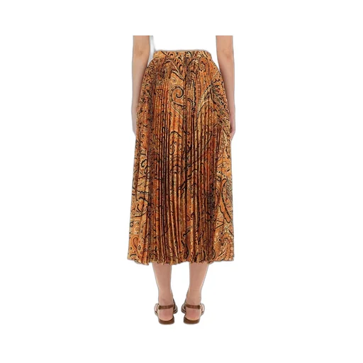 Paisley Printed Midi Skirt