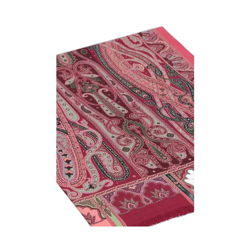 Paisley Printed Frayed-Edge Scarf