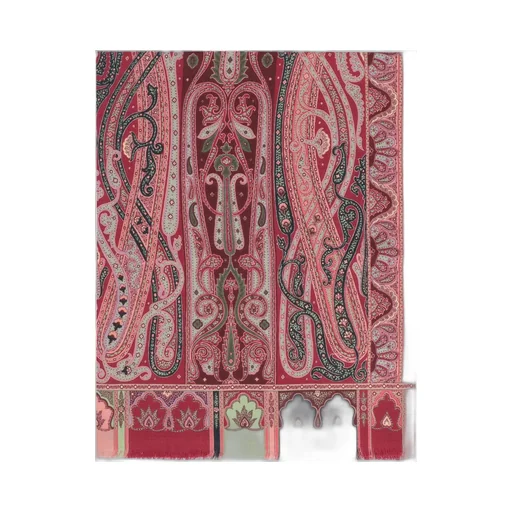 Paisley Printed Frayed-Edge Scarf