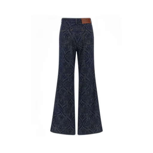 Jacquard Flared Jeans