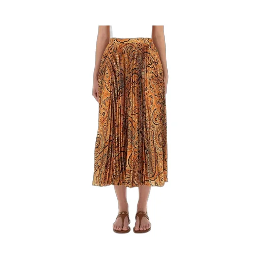 Paisley Printed Midi Skirt