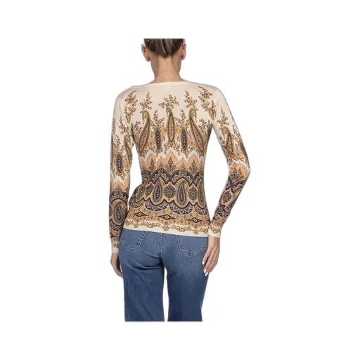 Paisley Printed V-Neck Top