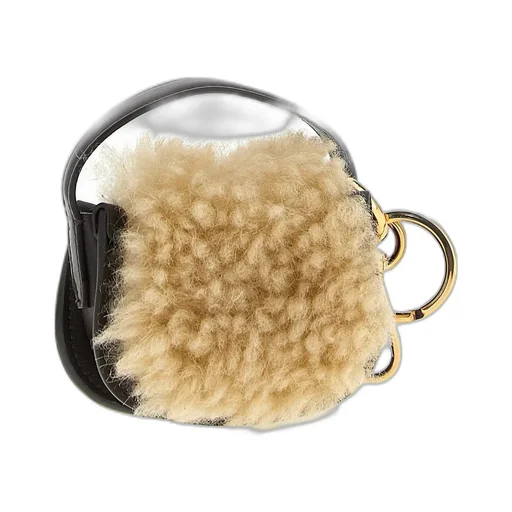Shearling Bag Pendant Key Ring