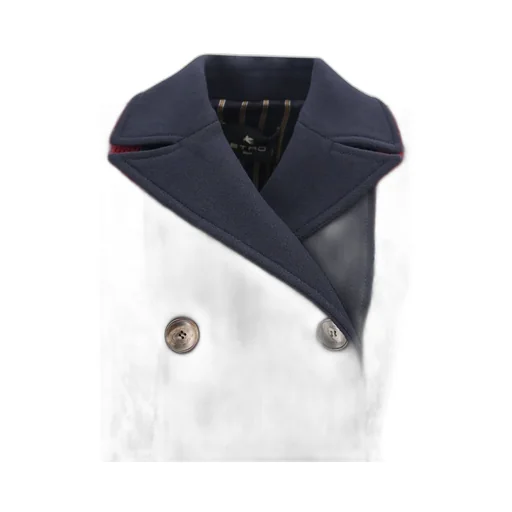 Paisley Intarsia Double-Breasted Jacket