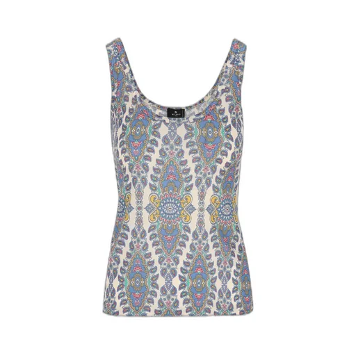 Graphic Printed Sleeveless Top