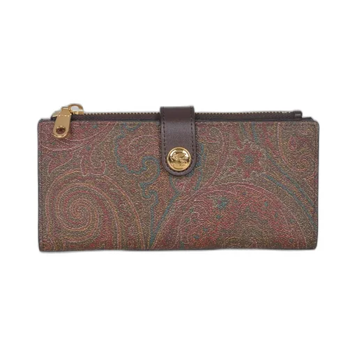 Paisley Zip-Up Wallet