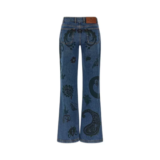 Paisley Print Jeans