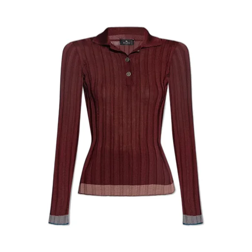 Pegaso Button Ribbed Polo Shirt
