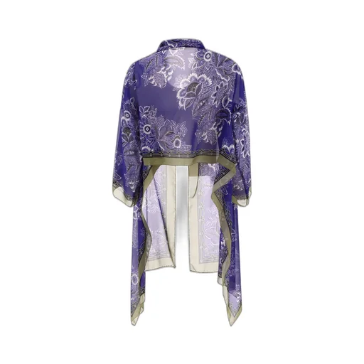 Floral-Printed Kimono