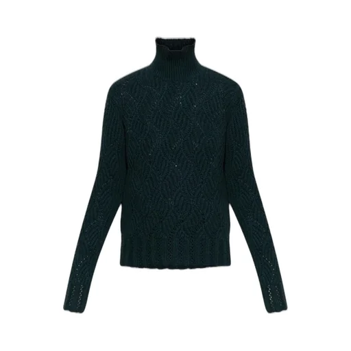 Long Sleeved Turtleneck Knitted Jumper