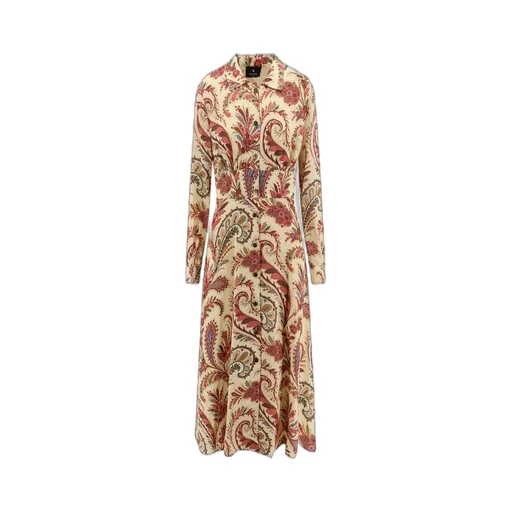 Printed Stretch Shirt Dress