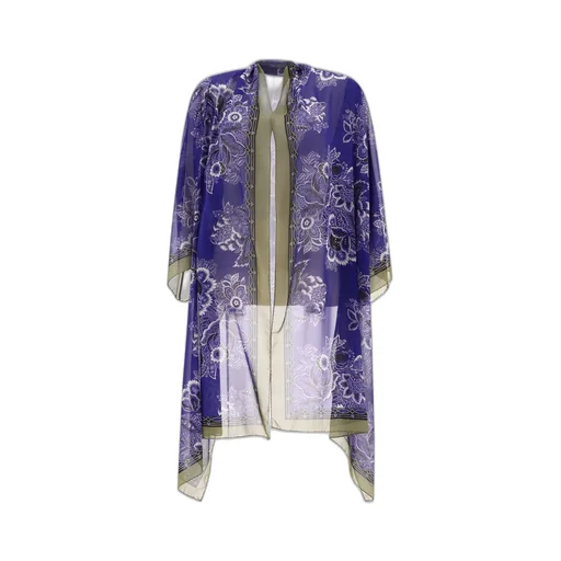 Floral-Printed Kimono