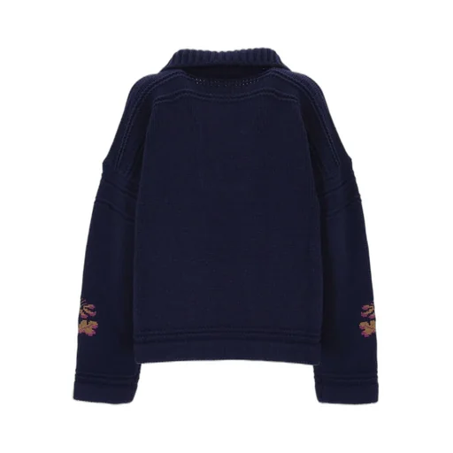 Drawstring High-Neck Jumper