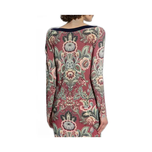 Floral Printed Knitted Jumper