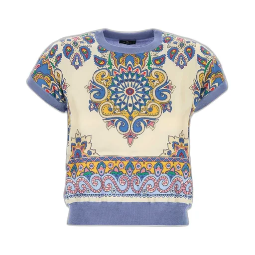 Paisley Printed Short-Sleeved Shirt