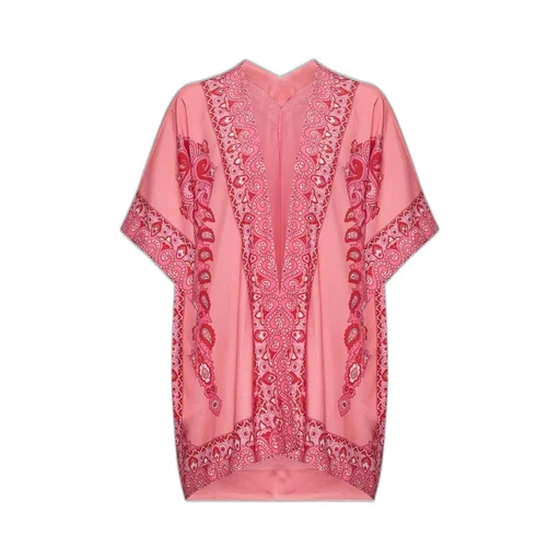 Kesa Tonal Placed Printed Robe