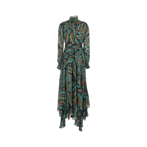 Paisley Printed Pleated Dress