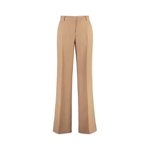 Mid-Rise Flared Trousers