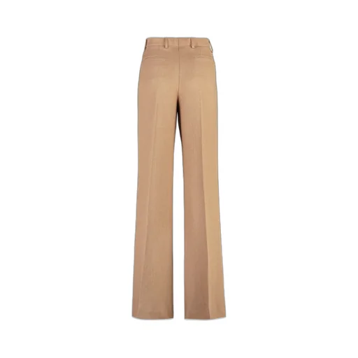 Mid-Rise Flared Trousers